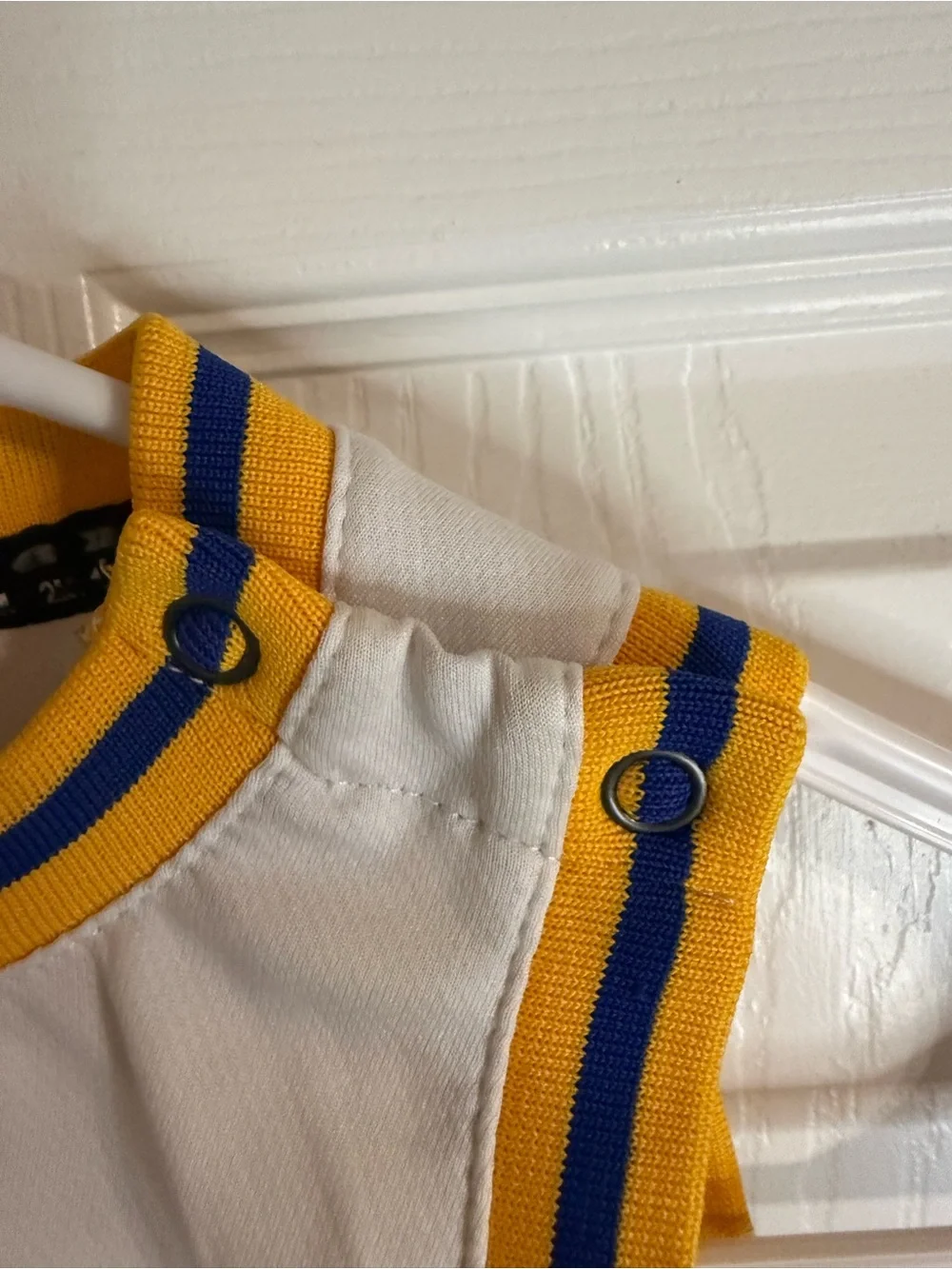 Adidas Stephen Curry Golden State Warriors Jersey Romper Onesie 12M White